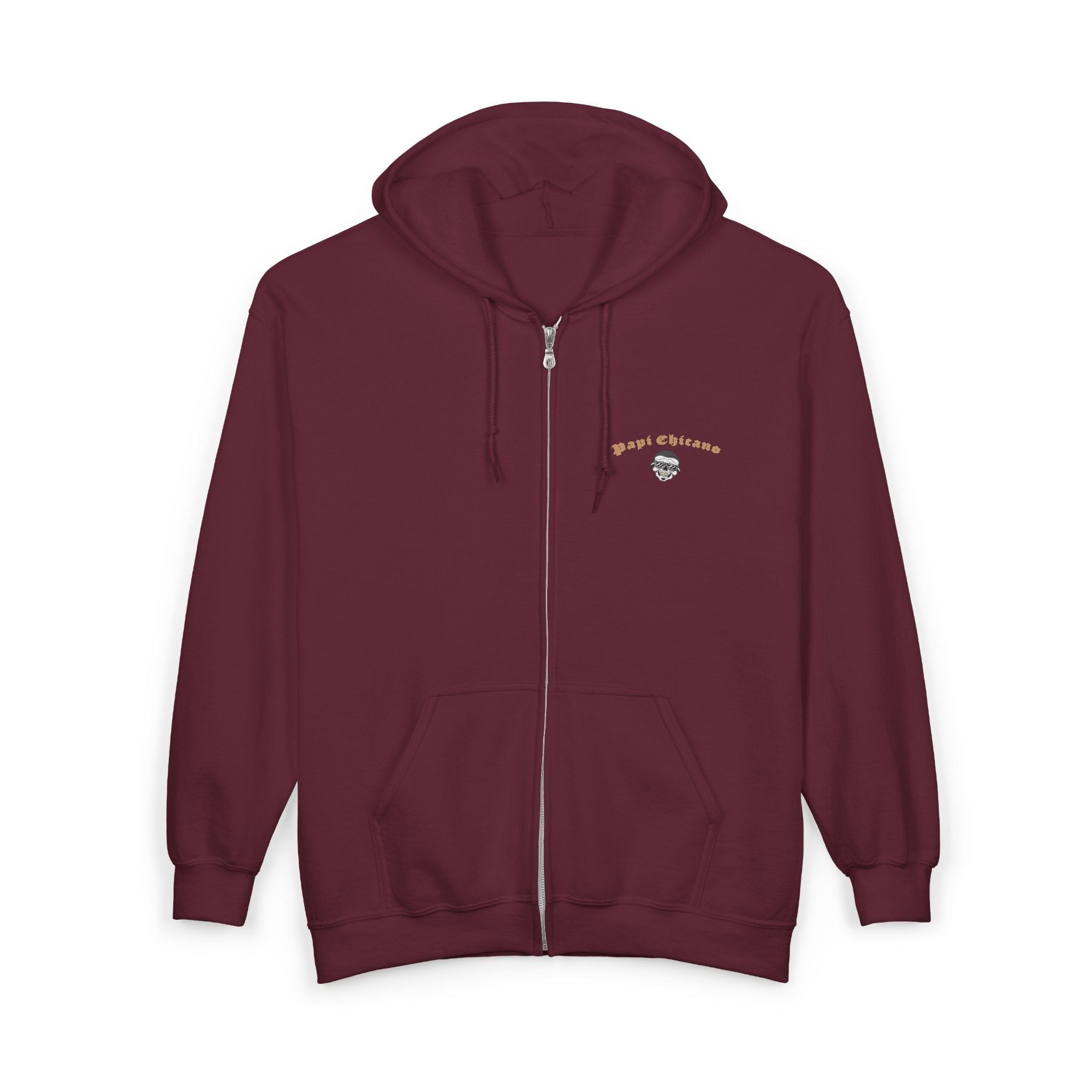 Papi Logo & Bust - Unisex Heavy Blend™ Full Zip Hooded Sweatshirt