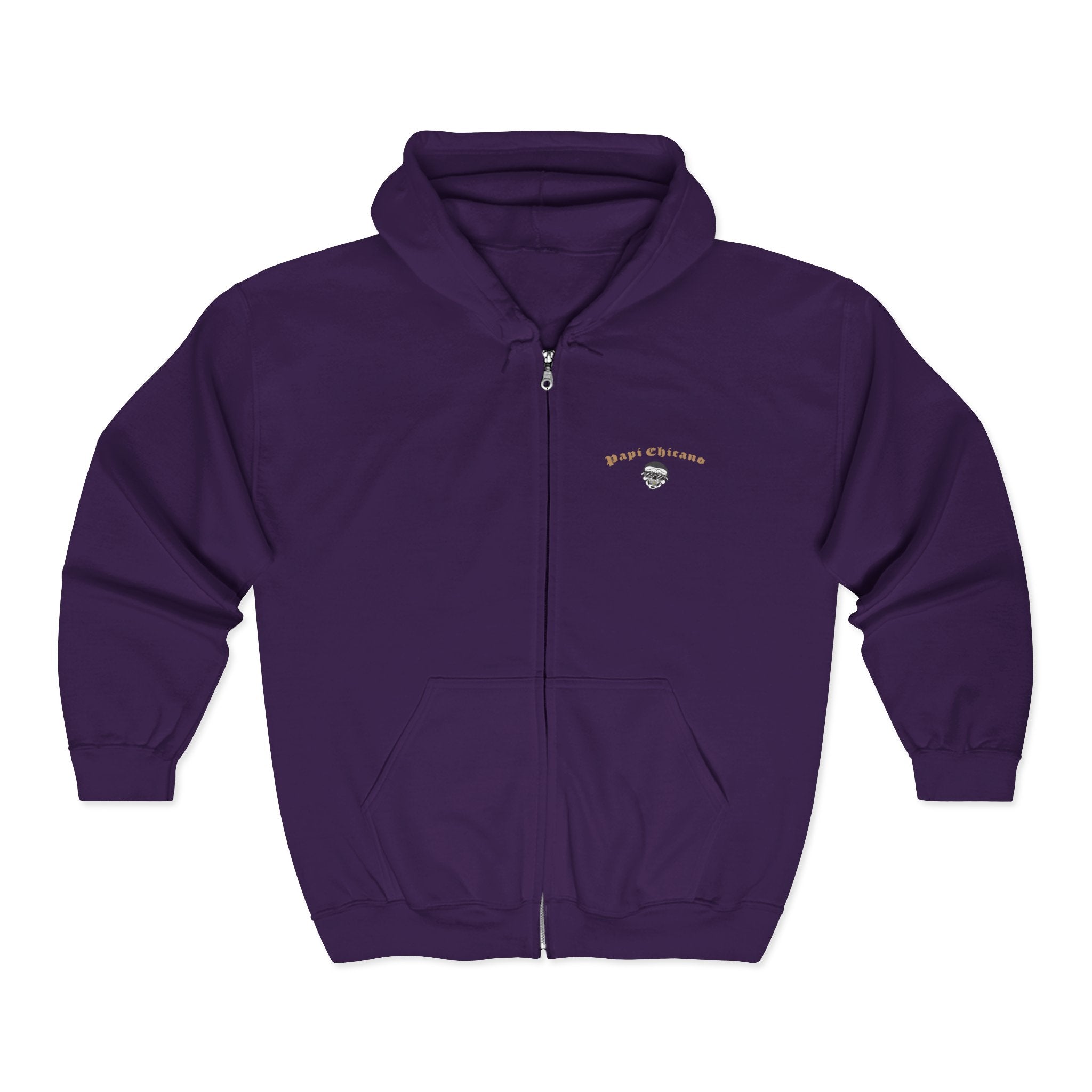 Papi Logo & Bust - Unisex Heavy Blend™ Full Zip Hooded Sweatshirt