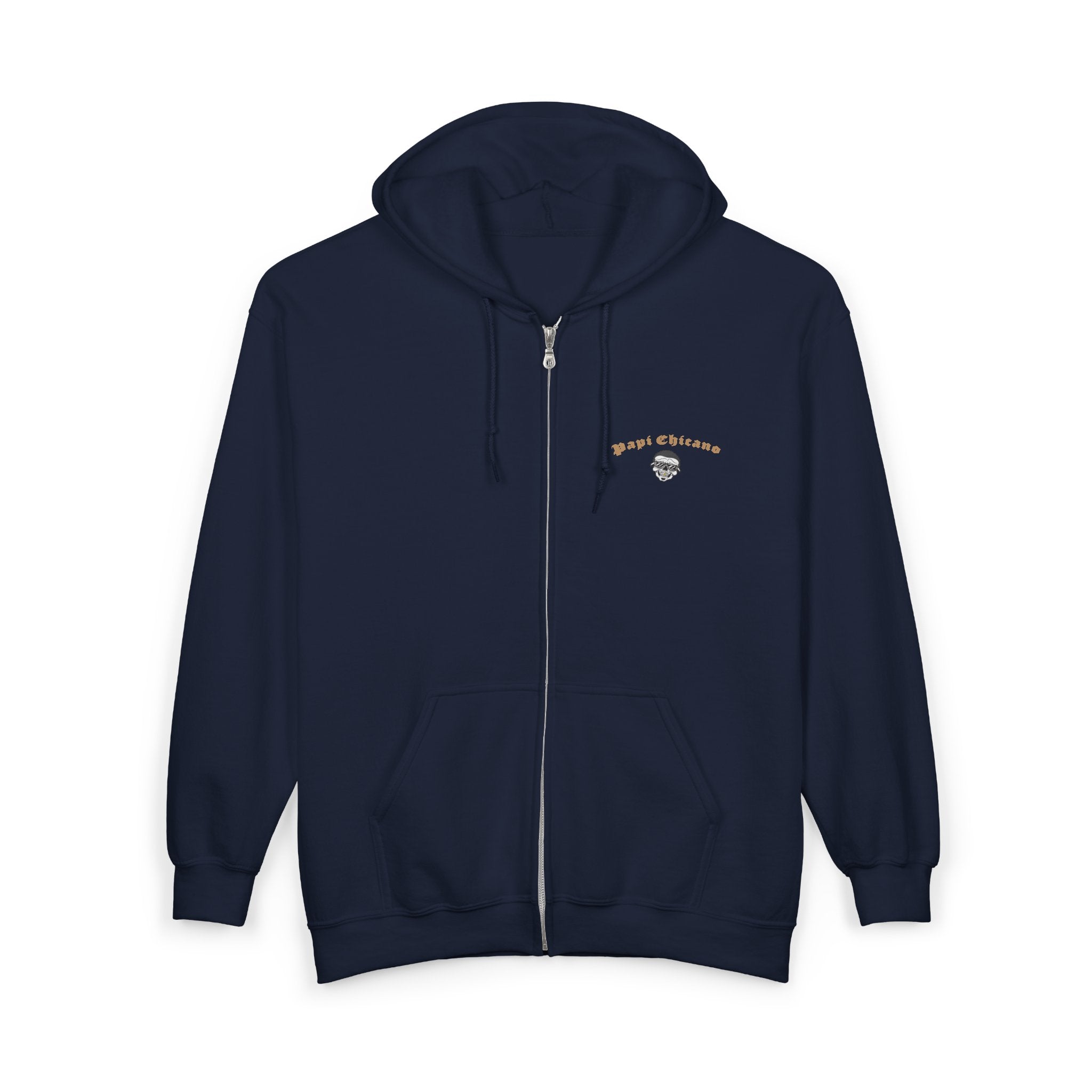 Papi Logo & Bust - Unisex Heavy Blend™ Full Zip Hooded Sweatshirt