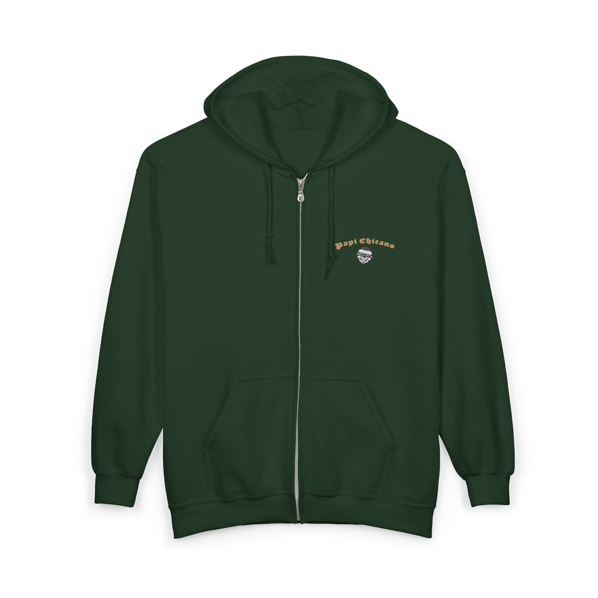 Papi Logo & Bust - Unisex Heavy Blend™ Full Zip Hooded Sweatshirt