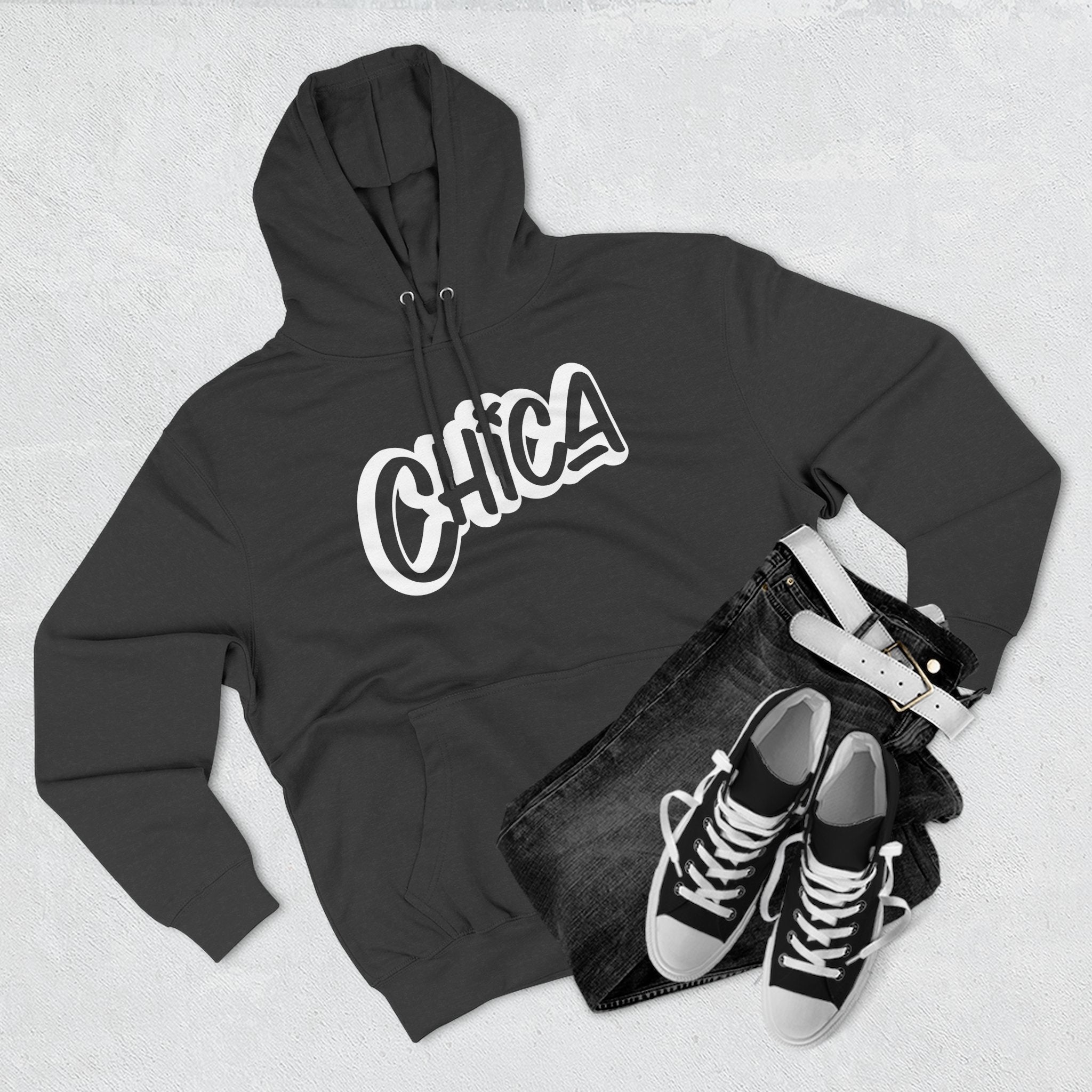 Chica Three-Panel Fleece Hoodie