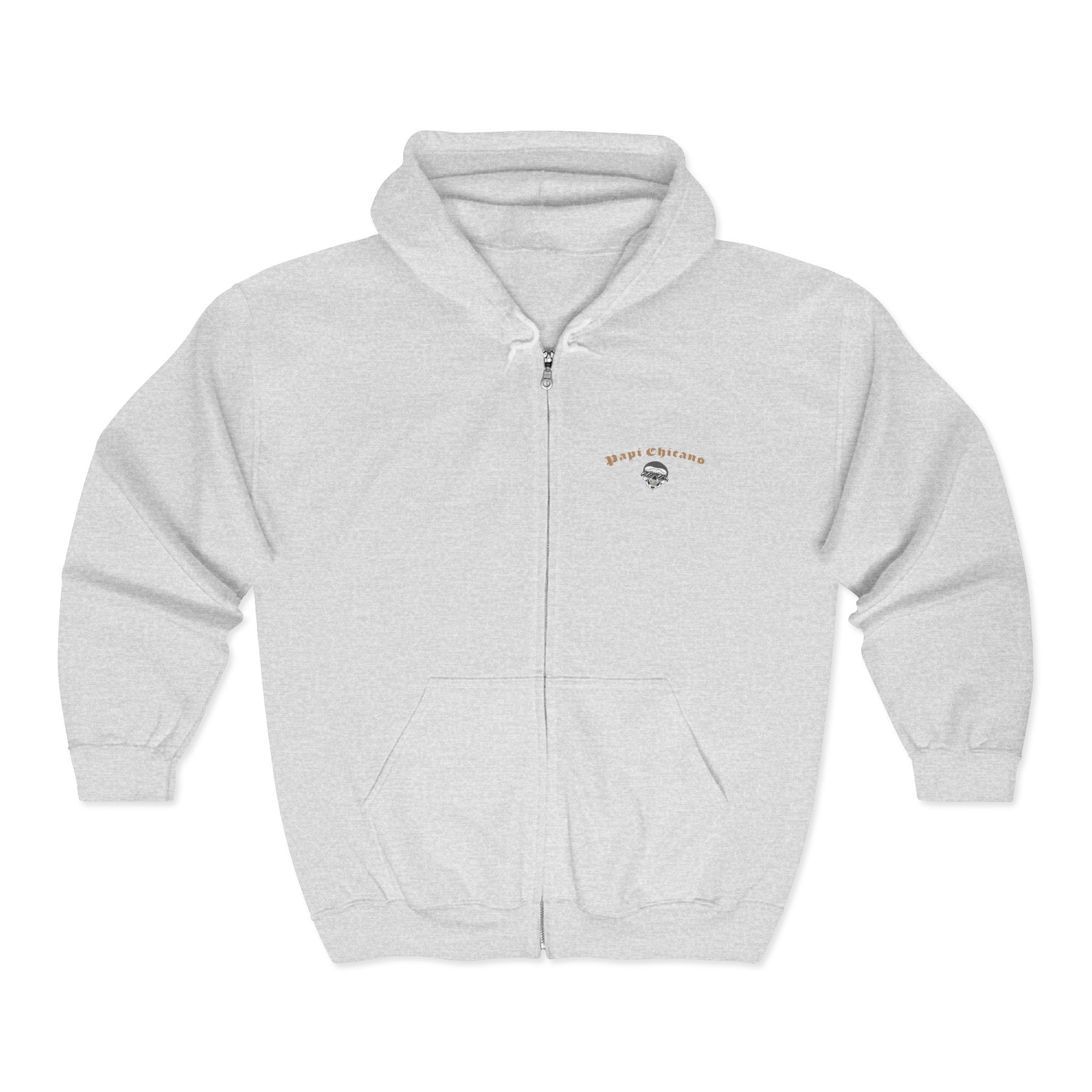 Papi Logo & Bust - Unisex Heavy Blend™ Full Zip Hooded Sweatshirt