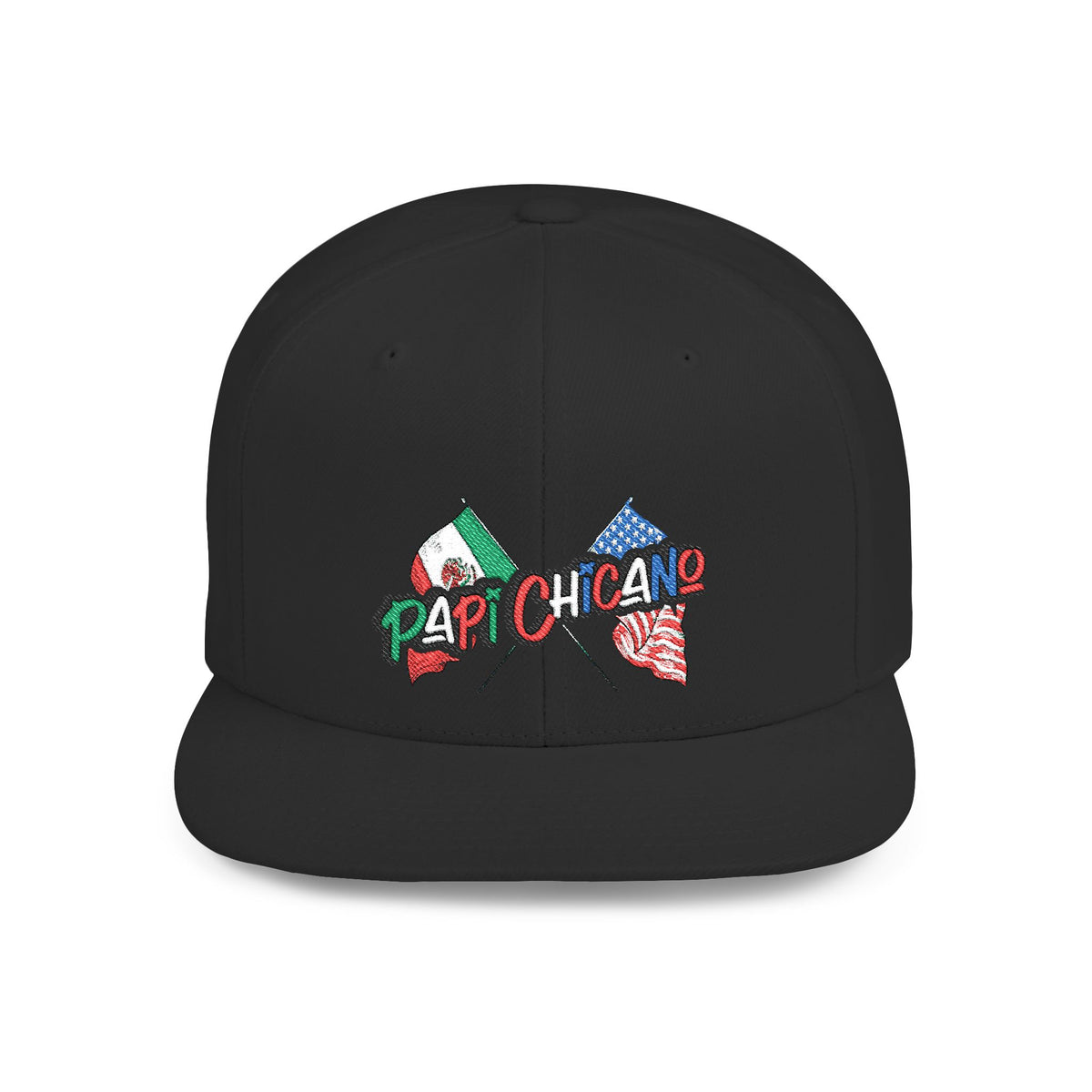 Mexican American -  Embroidered Flat-Bill Cap