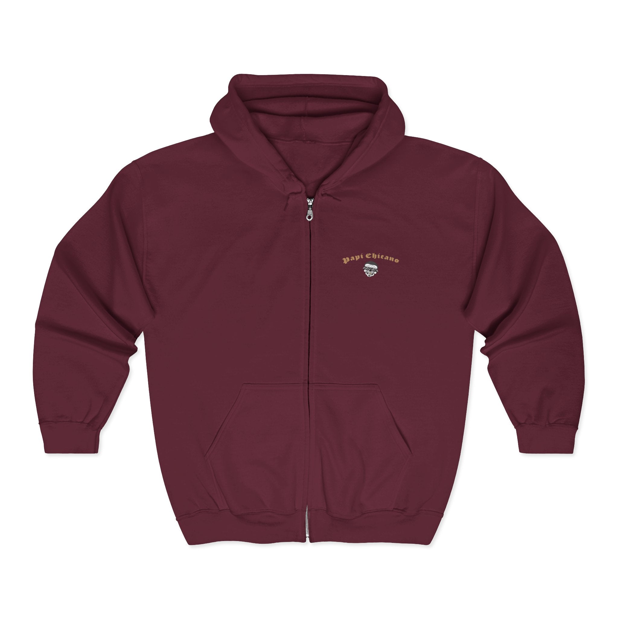 Papi Logo & Bust - Unisex Heavy Blend™ Full Zip Hooded Sweatshirt