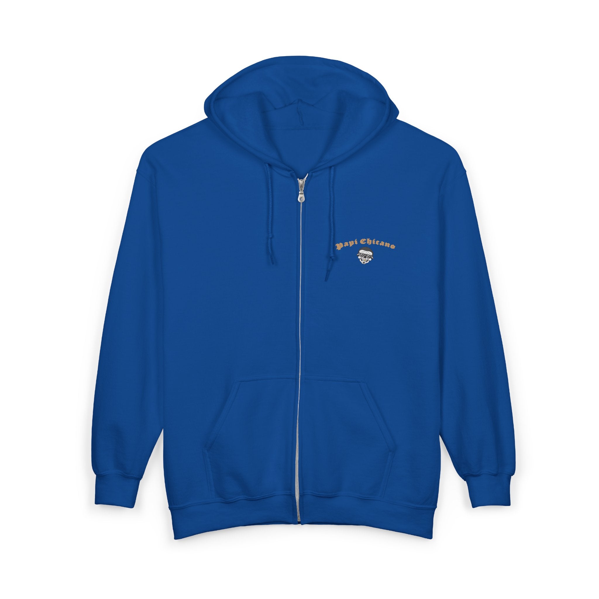 Papi Logo & Bust - Unisex Heavy Blend™ Full Zip Hooded Sweatshirt