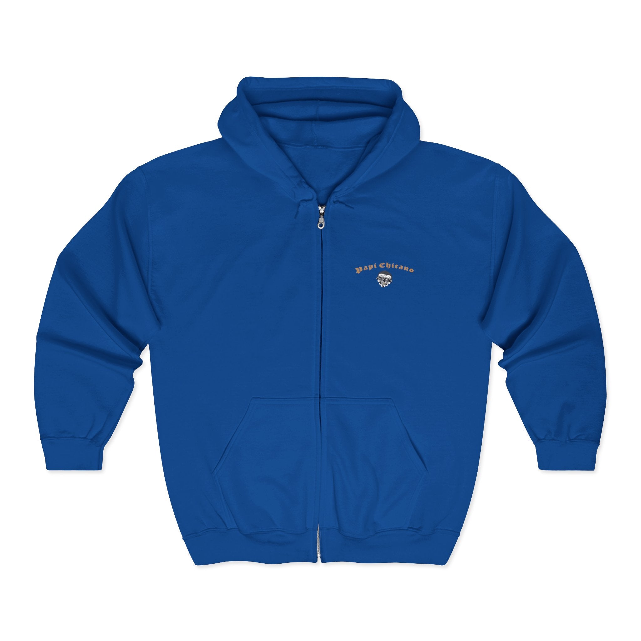 Papi Logo & Bust - Unisex Heavy Blend™ Full Zip Hooded Sweatshirt