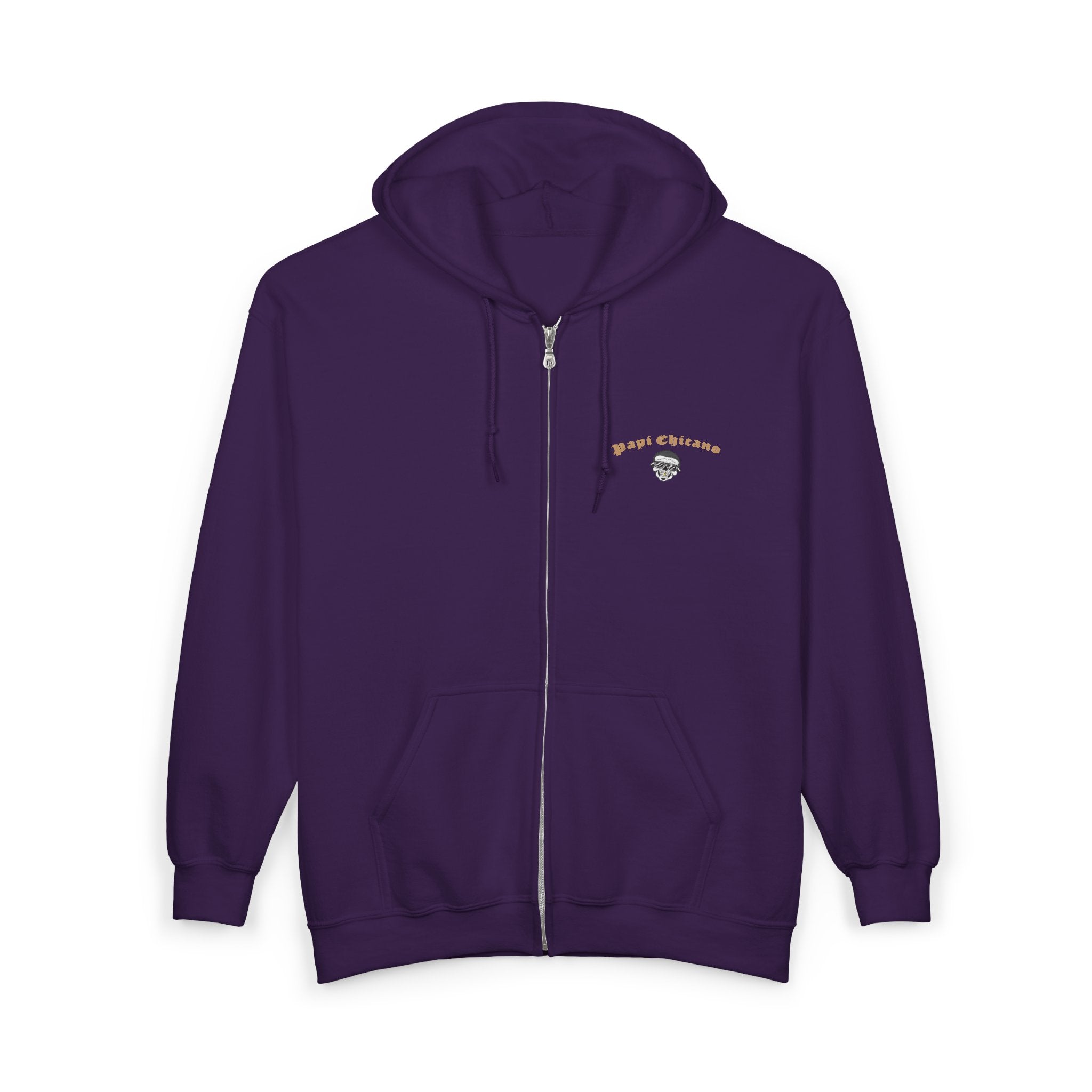 Papi Logo & Bust - Unisex Heavy Blend™ Full Zip Hooded Sweatshirt