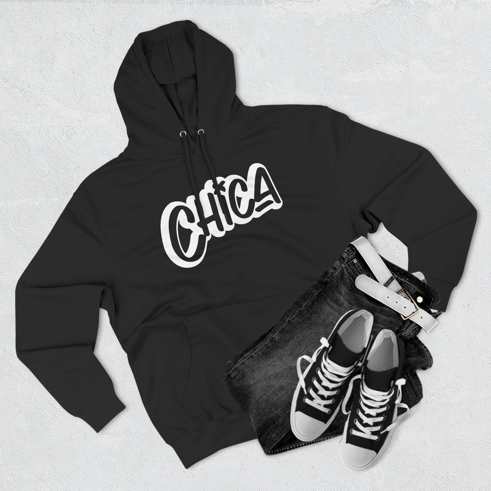 Chica Three-Panel Fleece Hoodie