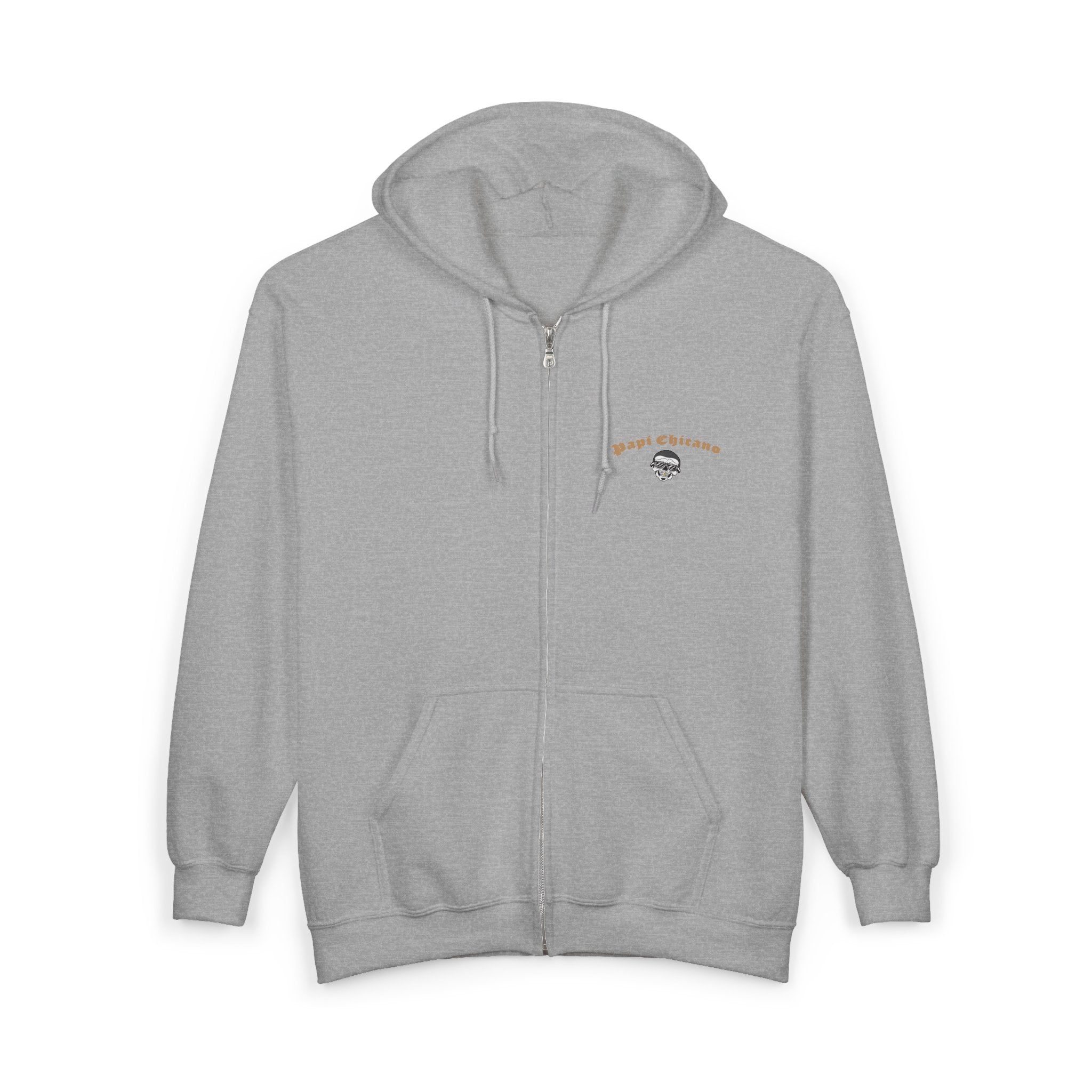 Papi Logo & Bust - Unisex Heavy Blend™ Full Zip Hooded Sweatshirt