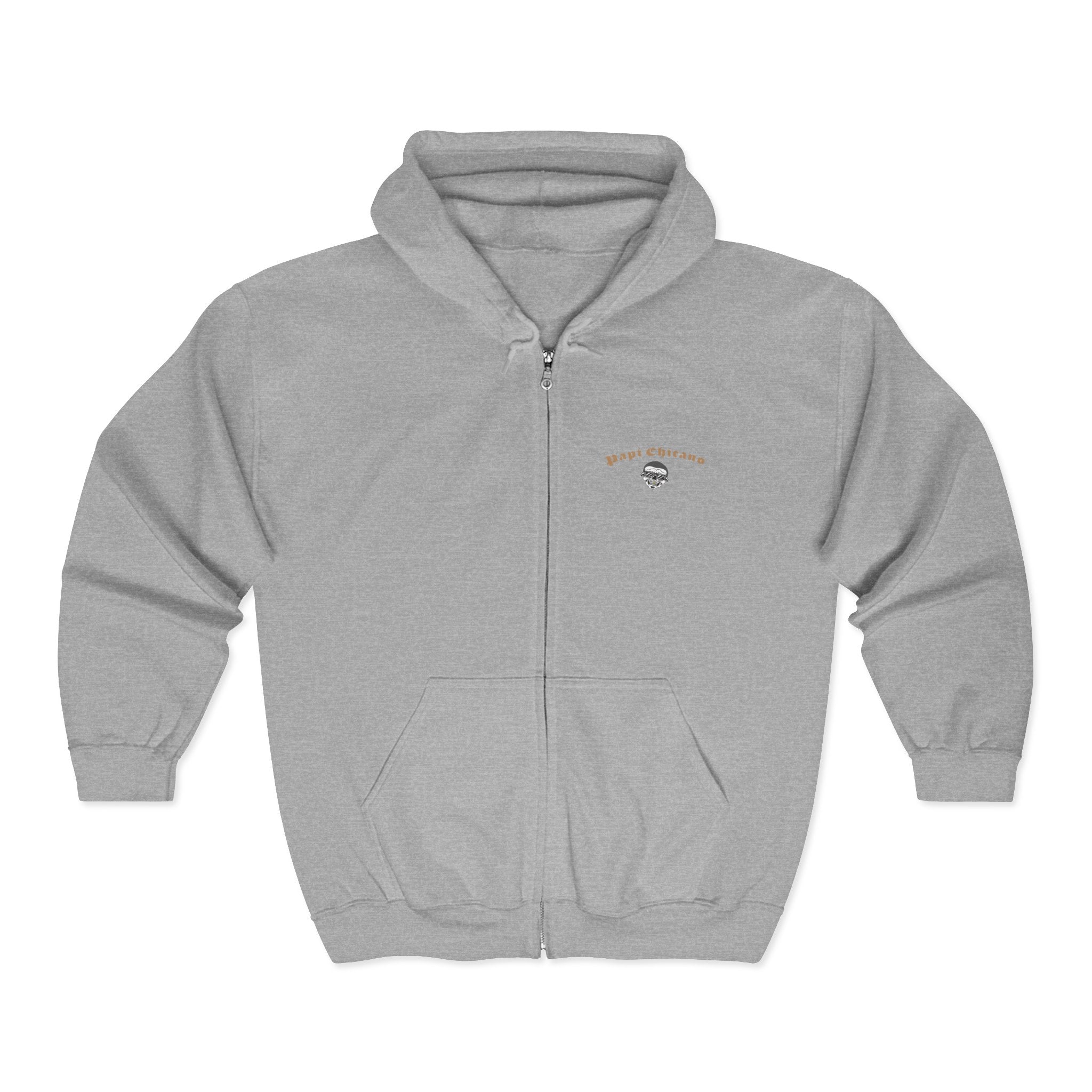 Papi Logo & Bust - Unisex Heavy Blend™ Full Zip Hooded Sweatshirt