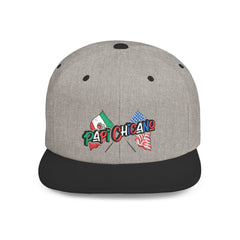Mexican American -  Embroidered Flat-Bill Cap