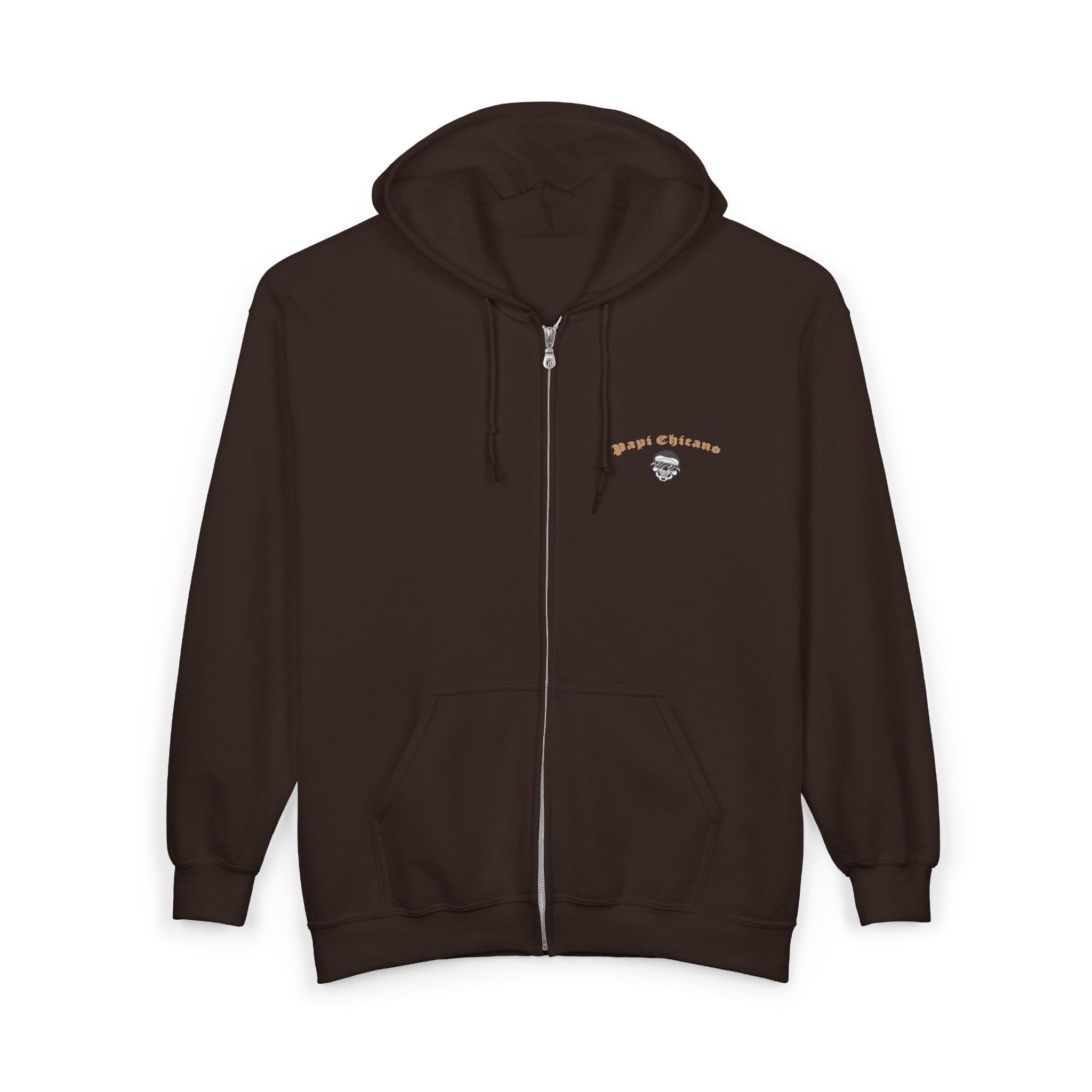 Papi Logo & Bust - Unisex Heavy Blend™ Full Zip Hooded Sweatshirt