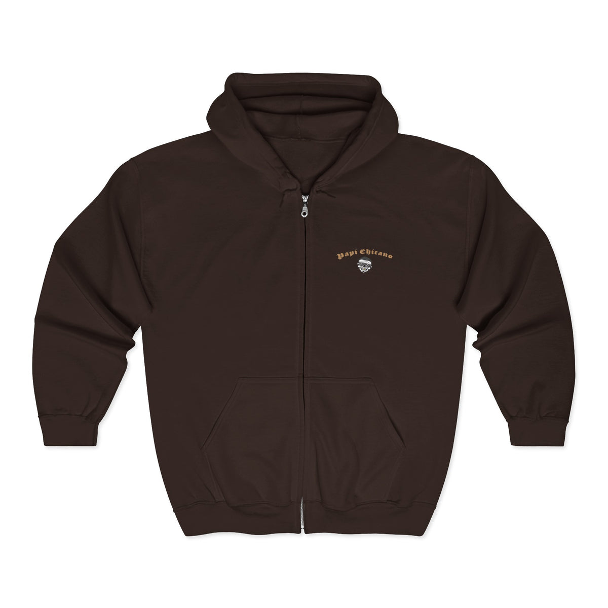 Papi Logo & Bust - Unisex Heavy Blend™ Full Zip Hooded Sweatshirt